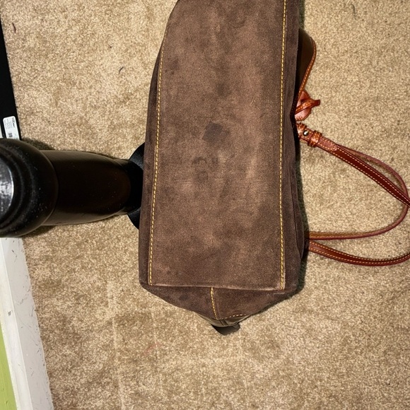 Dooney & Bourke Brown Leather Tote with Signature Print - Picture 10 of 10